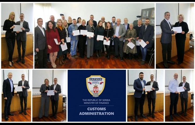 SERBIE: À l'occasion de la célébration traditionnelle de la JID 2025, l'administration douanière a décerné à 20 fonctionnaires des douanes des certificats de mérite de l'OMD pour leur engagement exceptionnel en faveur du thème de la JID de cette année, axé sur l'efficacité, la sécurité et la prospérité.